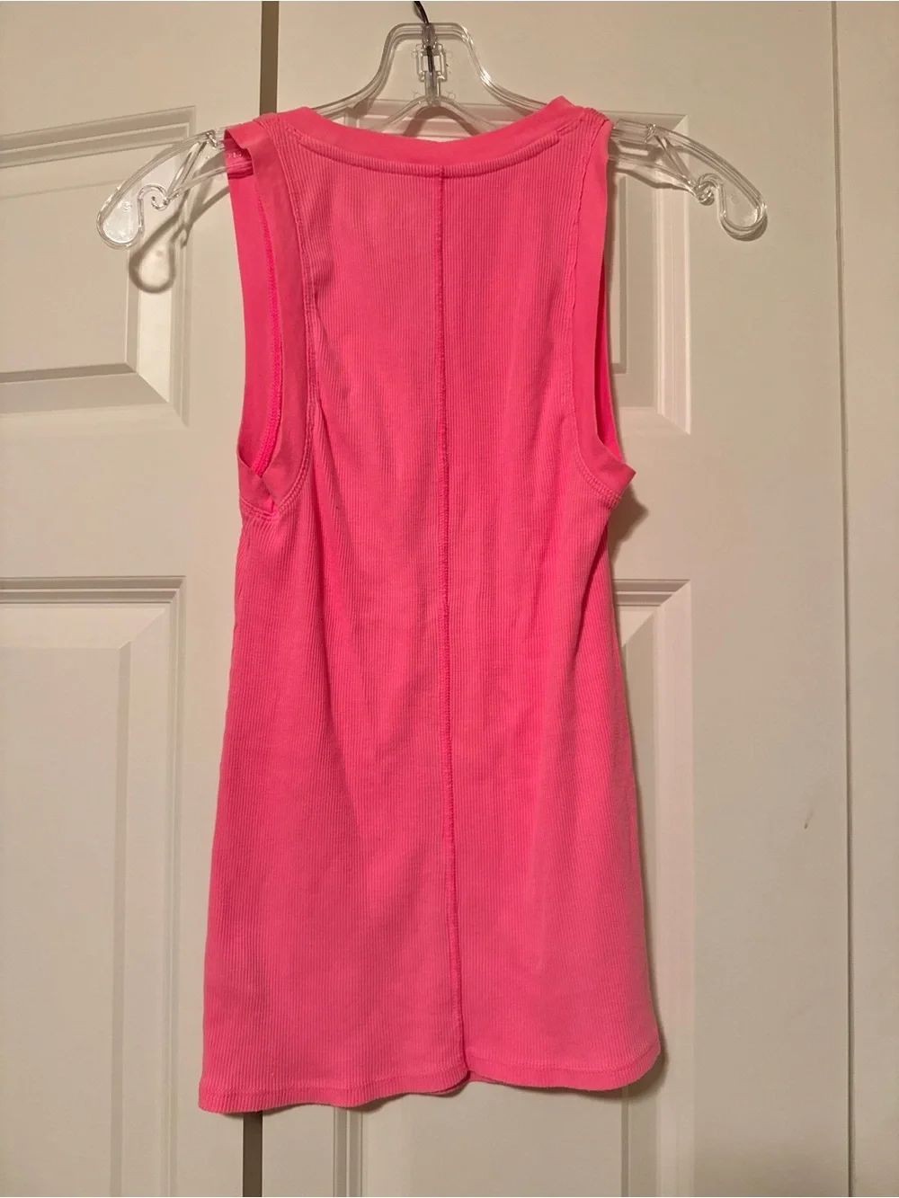 Aerie Women's Neon Pink Ribbed Tank Top XS